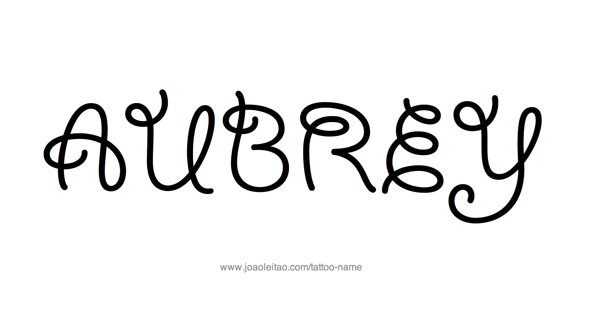 Aubrey Name Tattoo Designs